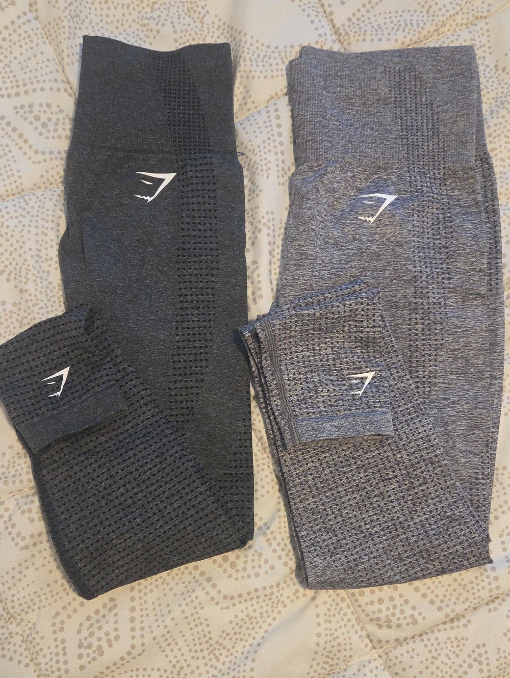 Gymshark Women’s Athletic Leggings - Charcoal & Heather Gray